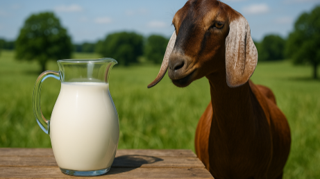Milk with Nubian Goat